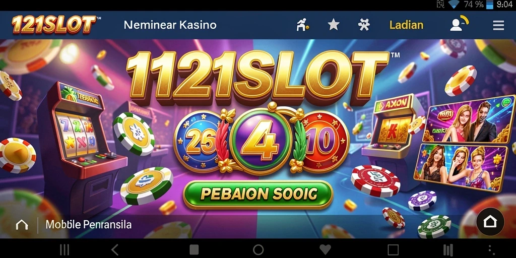 Tampilan menarik gameplay slot 1121SLOT yang mendebarkan.