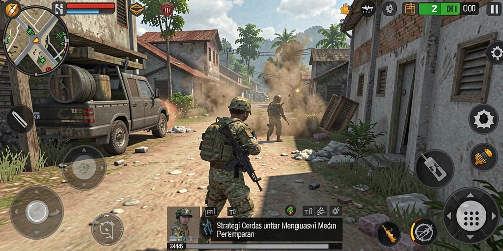 Tampilan gameplay <strong>3446</strong> dengan strategi tempur yang mendalam.