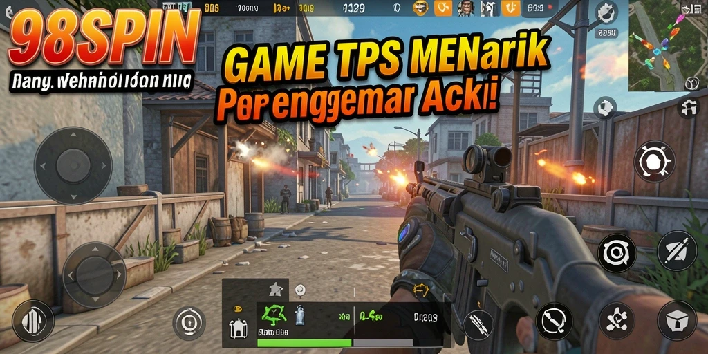 Tampilan gameplay aksion tinggi dari 98SPIN yang seru