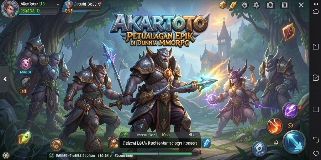 Screenshot gameplay AKARTOTO menampilkan aksi mendebarkan dalam pertempuran MMORPG.