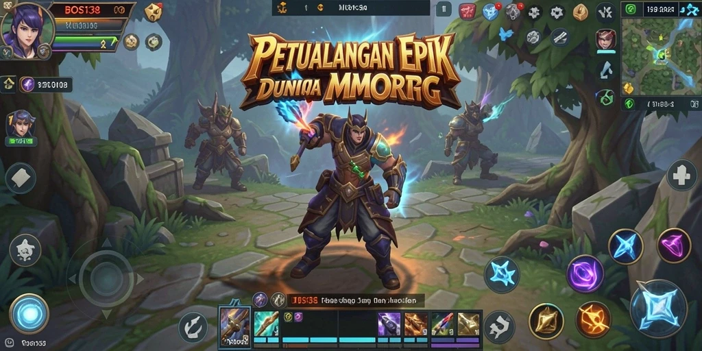 Screenshot gameplay BOS138 menampilkan aksi seru dalam dunia MMORPG.
