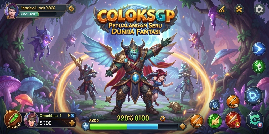 Screenshot utama memperlihatkan gameplay menantang di COLOKSGP.