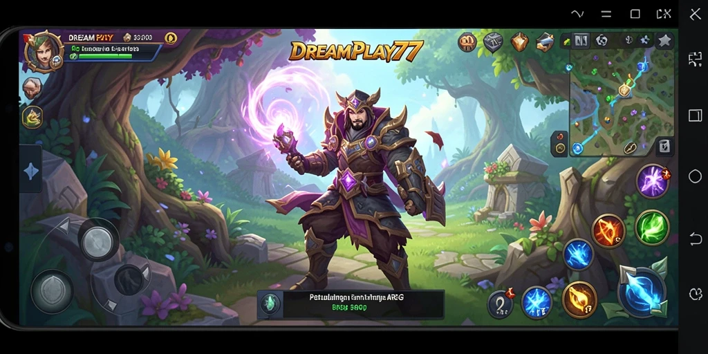 Screenshot utama menunjukkan pertarungan seru dalam GAME ARPG.