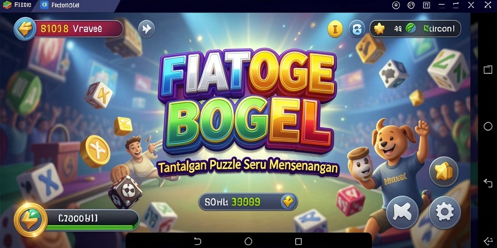 Tampilan gameplay FIATOGEL yang penuh warna dan menantang.