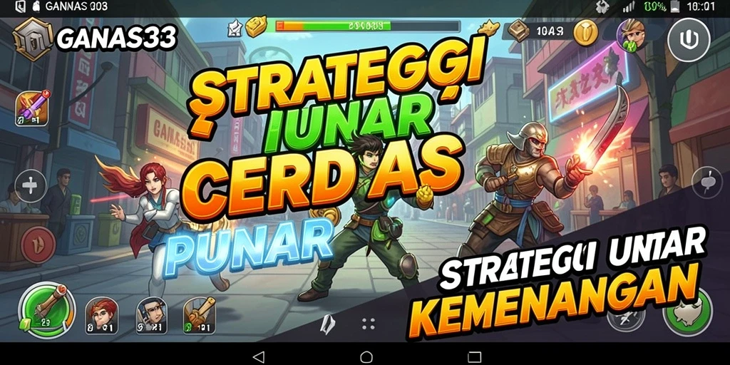 Tampilan aksi permainan strategi yang mendebarkan di GANAS33.
