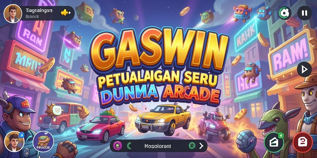 Tampilan gameplay seru yang penuh warna dari GASWIN.
