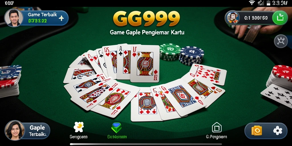 Screenshot gameplay <strong>GG999</strong> menampilkan keseruan bermain Gaple.
