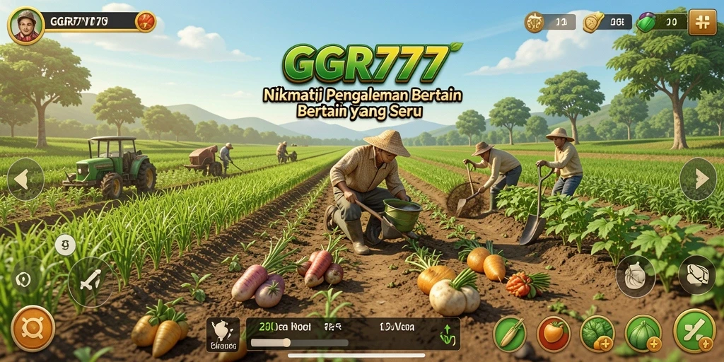 Gameplay GGR777 yang menarik dengan berbagai elemen pertanian.