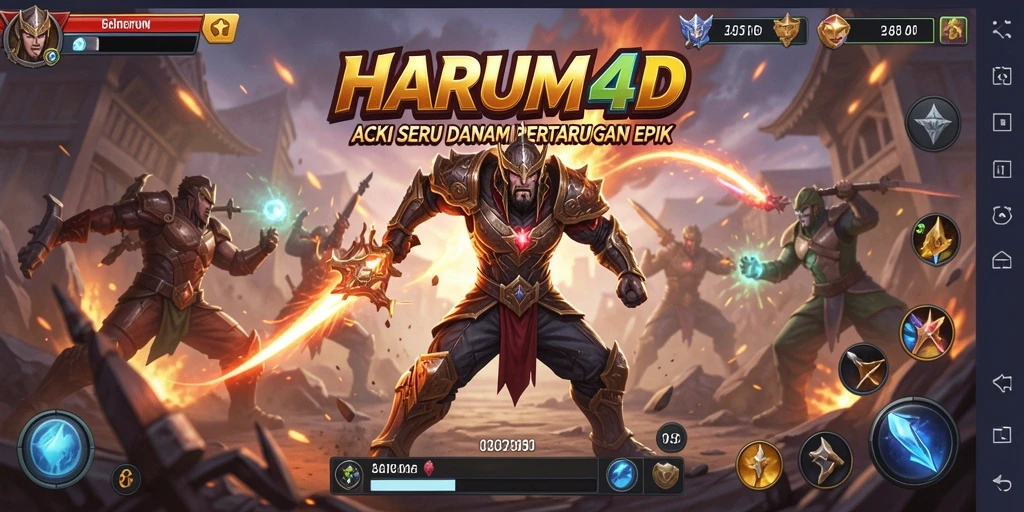 Tangkapan layar gameplay HARUM4D yang penuh aksi dan seru.