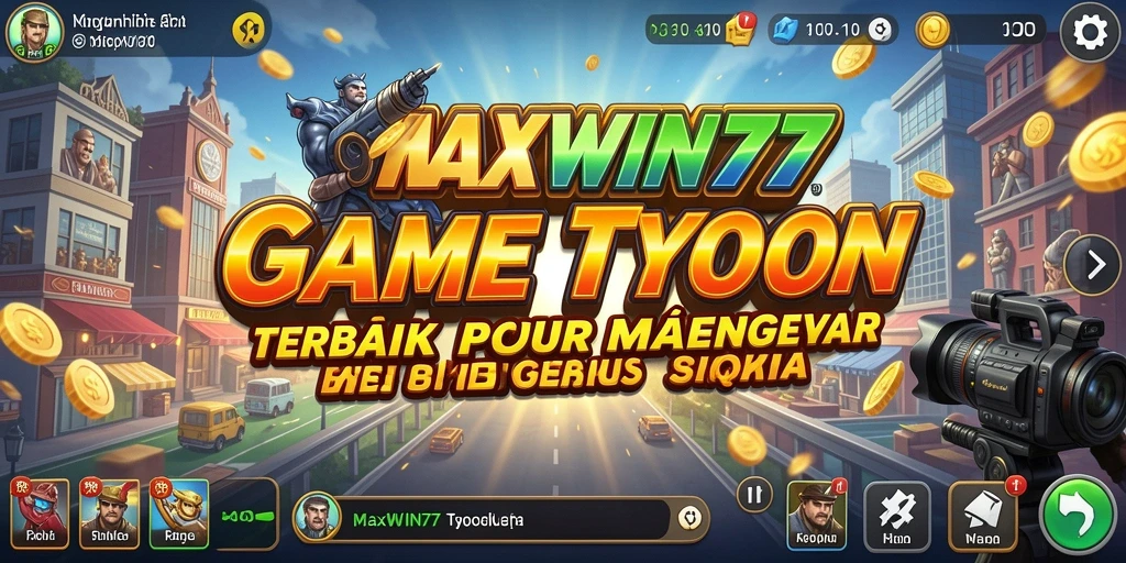 Screenshot MAXWIN77 menampilkan pemain yang mengelola perusahaan dengan strategi cerdas.