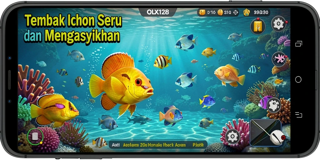 Tampilan gameplay Tembak Ikan yang seru dan interaktif di OLX128.