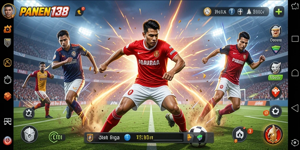 Screenshot gameplay PANEN138 menunjukkan aksi seru dalam olahraga.