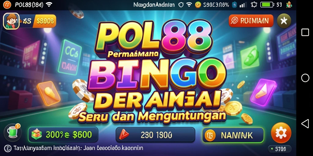 Tangkapan layar utama dari gameplay Bingo POL88 yang menampilkan keseruan.