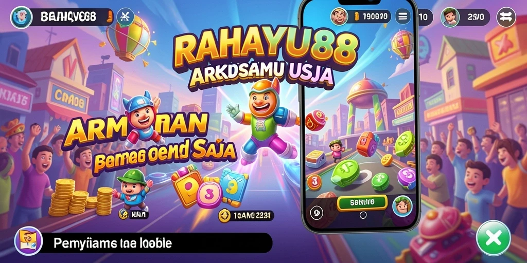 Tampilan gameplay RAHAYU88 yang seru dan penuh warna.