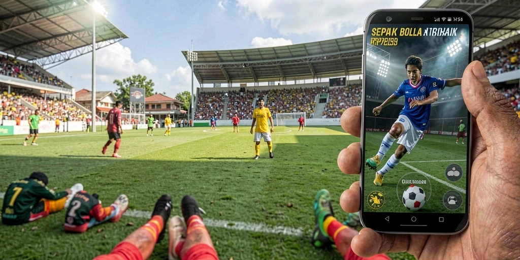 Tampilan gameplay RP79 yang menakjubkan dalam pertandingan sepak bola.