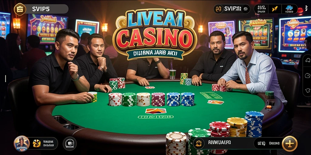 Tampilan gameplay seru dan interaktif di SVIP5 Live Casino.