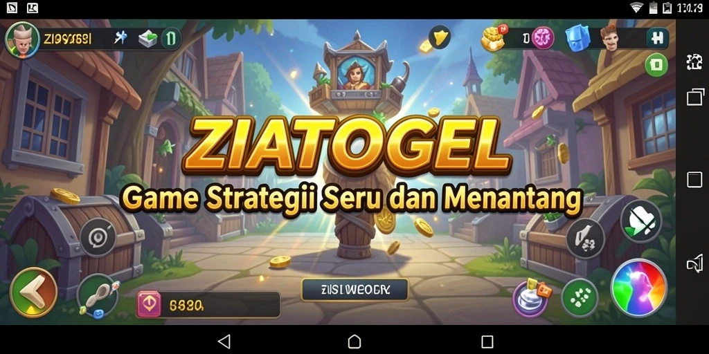 Tangkapan layar ZIATOGEL menampilkan aksi strategi yang mendebarkan.